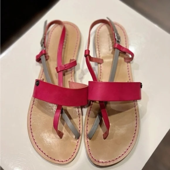 Diesel Gingery Leather Strappy Sandals Size 38 - Picture 1 of 6
